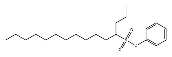 4-Pentadecanesulfonic acid phenyl ester Struktur