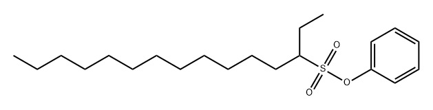 3-Pentadecanesulfonic acid phenyl ester Struktur