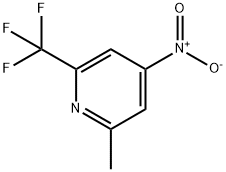 2-Methyl-4-nitro-6-(trifluoromethyl)pyridine Struktur