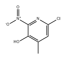 3-Pyridinol, 6-chloro-4-methyl-2-nitro- Struktur