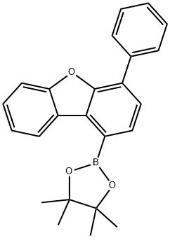 Dibenzofuran, 4-phenyl-1-(4,4,5,5-tetramethyl-1,3,2-dioxaborolan-2-yl)- Struktur