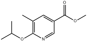 Methyl 6-isopropoxy-5-methylnicotinate Struktur