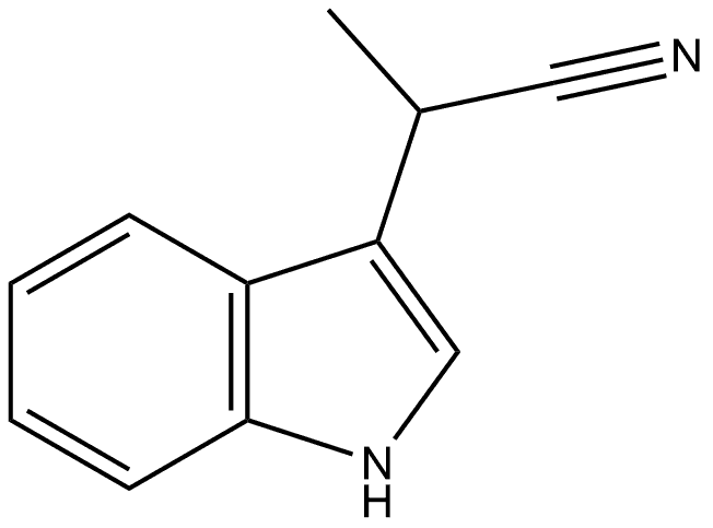 1H-Indole-3-acetonitrile, α-methyl- Struktur