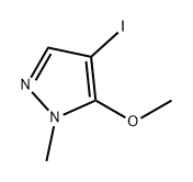 1H-Pyrazole, 4-iodo-5-methoxy-1-methyl- Struktur