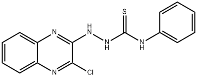 2-(3-Chloroquinoxalin-2-yl)-N-phenylhydrazinecarbothioamide Struktur