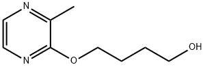 1-Butanol, 4-[(3-methyl-2-pyrazinyl)oxy]- Struktur