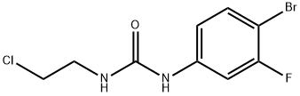 1-(4-Bromo-3-fluorophenyl)-3-(2-chloroethyl)urea Struktur