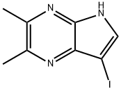 7-Iodo-2,3-dimethyl-5H-pyrrolo[2,3-b]pyrazine Struktur