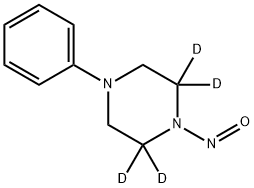 1-Nitroso-4-phenylpiperazine-2,2,6,6-d4 Struktur