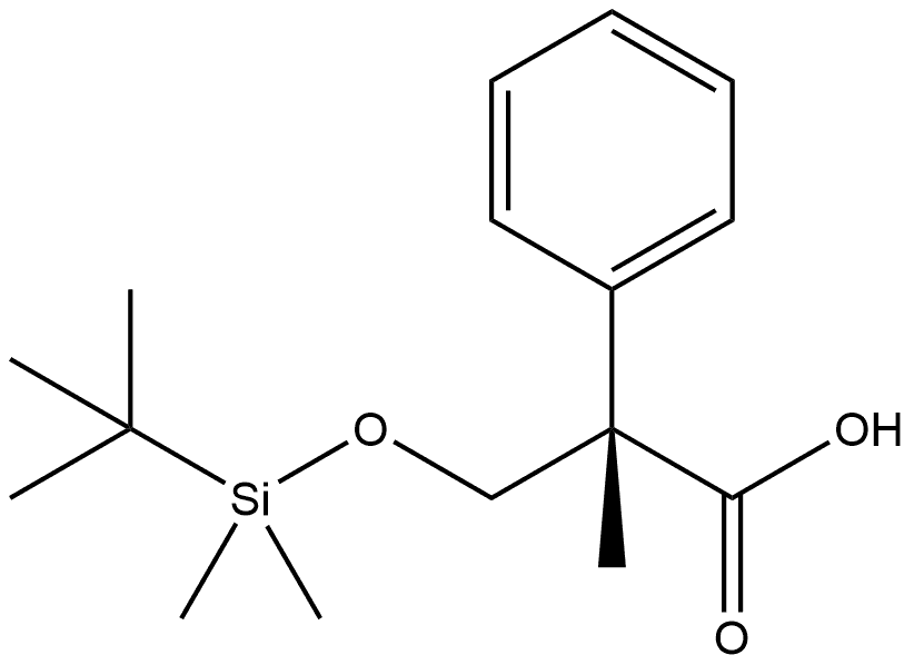 Benzeneacetic acid, α-[[[(1,1-dimethylethyl)dimethylsilyl]oxy]methyl]-α-methyl-, (αS)-