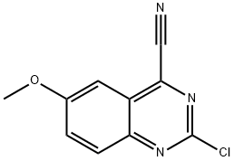 4-Quinazolinecarbonitrile, 2-chloro-6-methoxy- Struktur