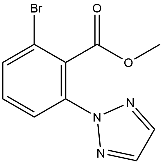 Methyl 2-bromo-6-(2H-1,2,3-triazol-2-yl)benzoate Struktur