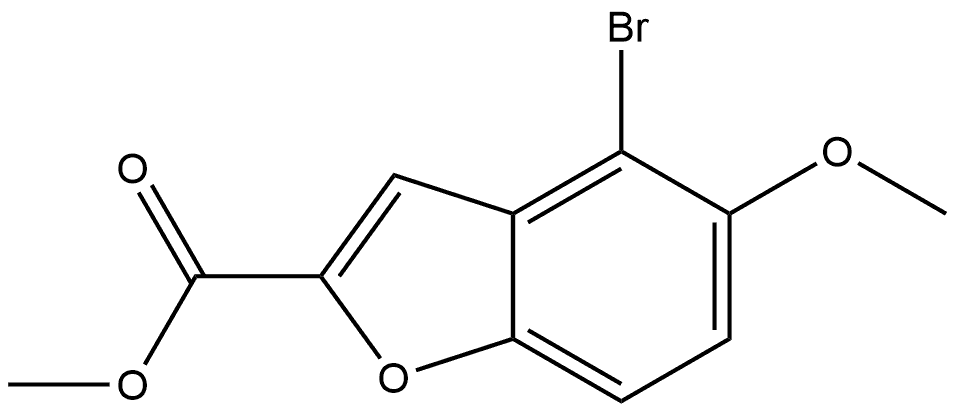 Methyl 4-bromo-5-methoxy-2-benzofurancarboxylate Struktur