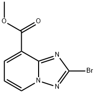 [1,2,4]Triazolo[1,5-a]pyridine-8-carboxylic acid, 2-bromo-, methyl ester Struktur