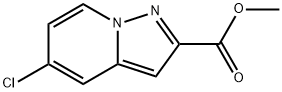 Pyrazolo[1,5-a]pyridine-2-carboxylic acid, 5-chloro-, methyl ester Struktur