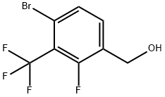 4-Bromo-2-fluoro-3-(trifluoromethyl)benzyl alcohol Struktur