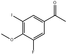 3’-Fluoro-5’-iodo-4’-methoxyacetophenone Struktur