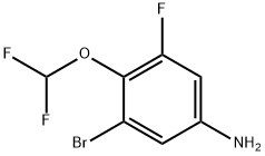 3-Bromo-4-(difluoromethoxy)-5-fluoroaniline Structure