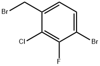 4-Bromo-2-chloro-3-fluorobenzyl bromide Struktur