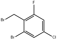 2-Bromo-4-chloro-6-fluorobenzyl bromide Struktur