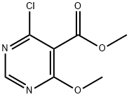 Methyl 4-chloro-6-methoxy-5-pyrimidinecarboxylate Struktur