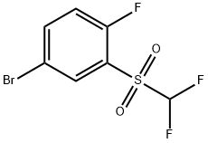 5-Bromo-2-fluorophenyl difluoromethyl sulphone Struktur