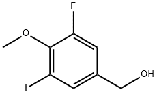 3-Fluoro-5-iodo-4-methoxybenzyl alcohol Struktur