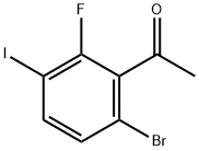 6’-Bromo-2’-fluoro-3’-iodoacetophenone Struktur