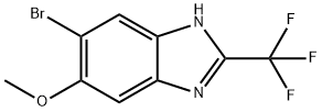 5-Bromo-6-methoxy-2-(trifluoromethyl)benzimidazole Struktur