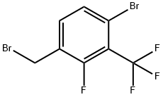 4-Bromo-2-fluoro-3-(trifluoromethyl)benzyl bromide Struktur