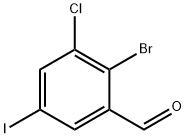 2-Bromo-3-chloro-5-iodobenzaldehyde Struktur