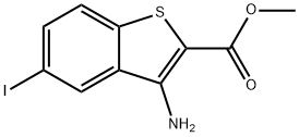 Methyl 3-amino-5-iodobenzothiophene-2-carboxylate Struktur