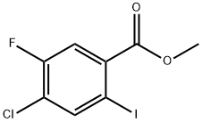 Benzoic acid, 4-chloro-5-fluoro-2-iodo-, methyl ester Struktur