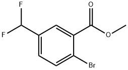 Methyl 2-bromo-5-(difluoromethyl)benzoate Struktur