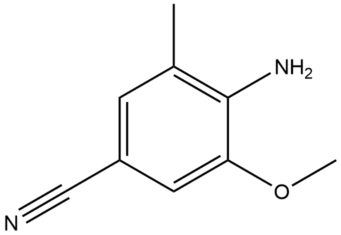 4-Amino-3-methoxy-5-methylbenzonitrile Struktur