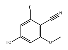 Benzonitrile, 2-fluoro-4-hydroxy-6-methoxy- Struktur