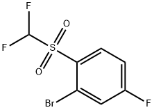 2-Bromo-4-fluorophenyl difluoromethyl sulphone Struktur