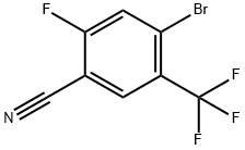 4-Bromo-2-fluoro-5-(trifluoromethyl)benzonitrile Struktur