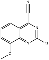 4-Quinazolinecarbonitrile, 2-chloro-8-methoxy- Struktur