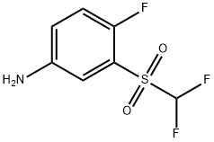 3-[(Difluoromethyl)sulphonyl]-4-fluoroaniline Struktur