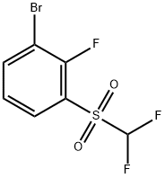 3-Bromo-2-fluorophenyl difluoromethyl sulphone Structure