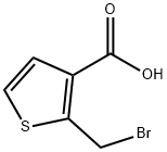 3-Thiophenecarboxylic acid, 2-(bromomethyl)- Struktur