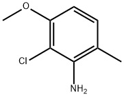 Benzenamine, 2-chloro-3-methoxy-6-methyl- Struktur