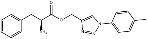 L-Phenylalanine, [1-(4-methylphenyl)-1H-1,2,3-triazol-4-yl]methyl ester Struktur