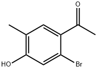 Ethanone, 1-(2-bromo-4-hydroxy-5-methylphenyl)- Struktur