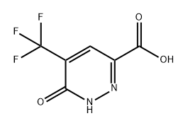 3-Pyridazinecarboxylic acid, 1,6-dihydro-6-oxo-5-(trifluoromethyl)- Struktur