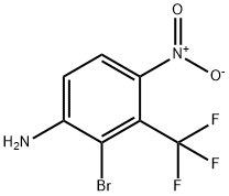 Benzenamine, 2-bromo-4-nitro-3-(trifluoromethyl)- Struktur