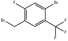 4-Bromo-2-fluoro-5-(trifluoromethyl)benzyl bromide Struktur