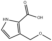 3-(methoxymethyl)-1H-pyrrole-2-carboxylic acid Struktur