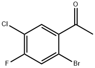 2'-Bromo-5'-chloro-4'-fluoroacetophenone Struktur